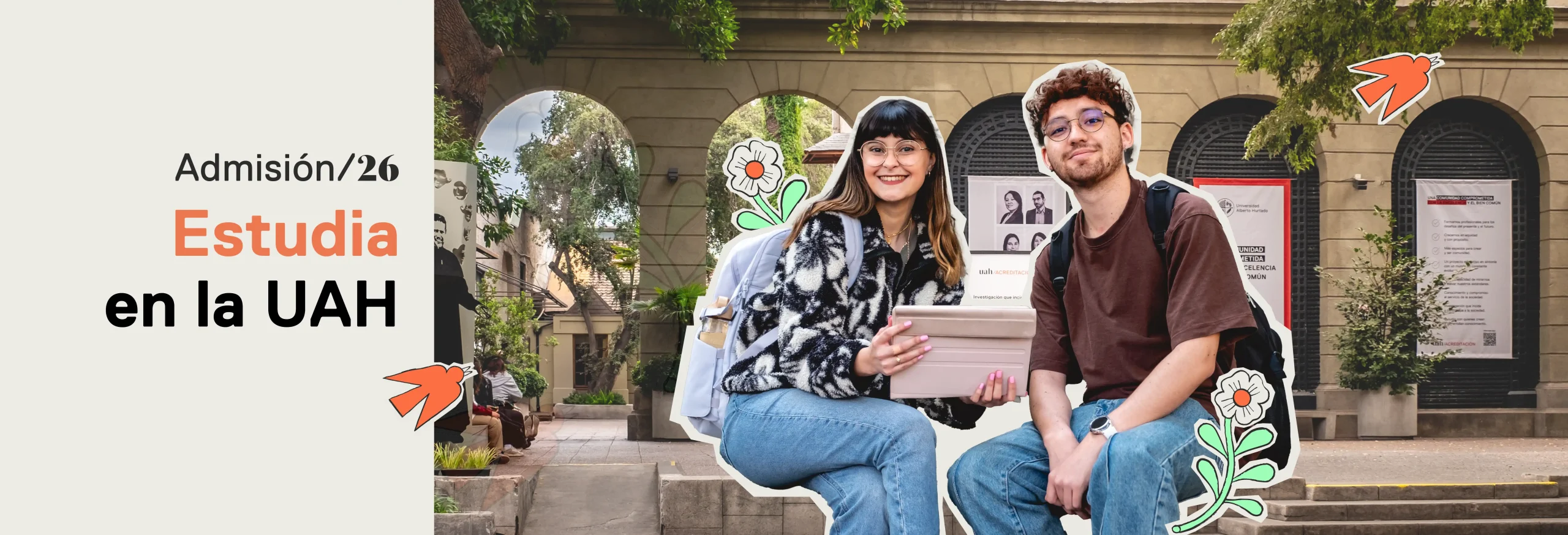 Estudia en la UAH. Admisión Universidad Alberto Hurtado.