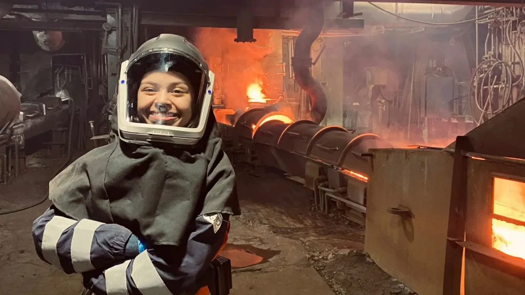 Florencia García, estudiante de Ingeniería UAH y practicante de Codelco.