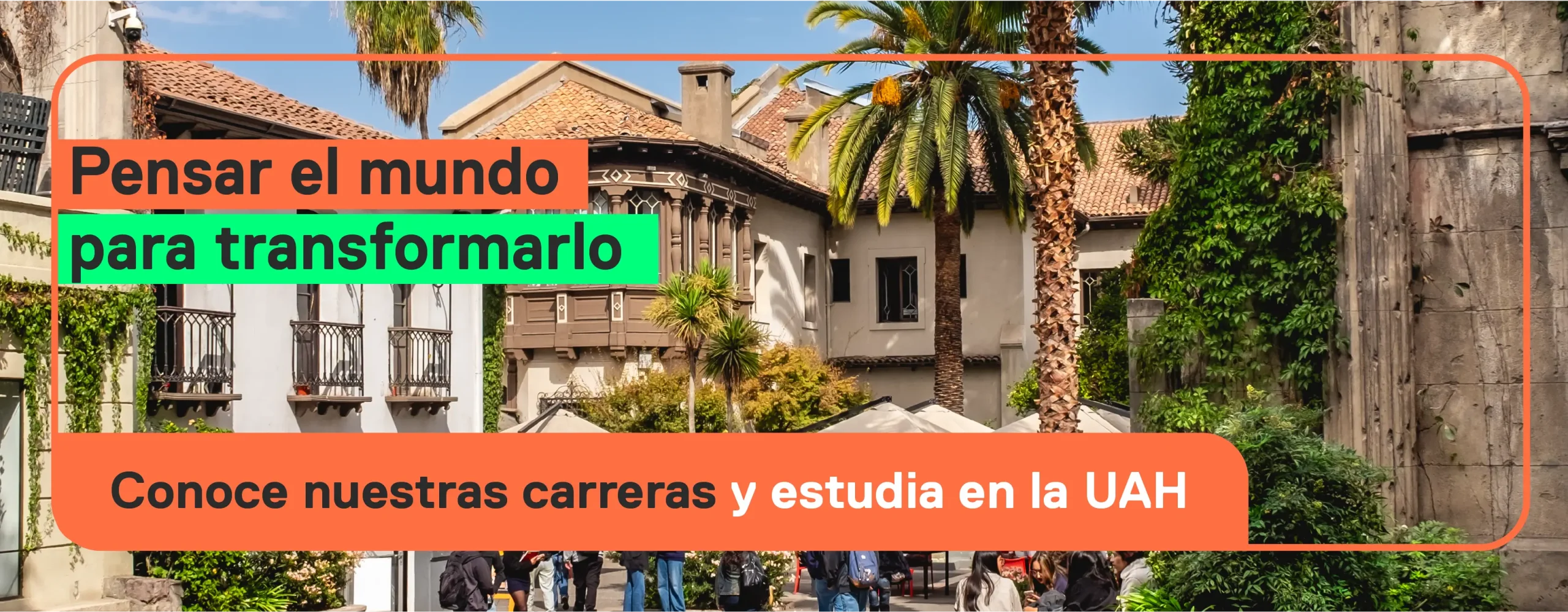 Conoce las carreras de la UAH. Universidad Alberto Hurtado.